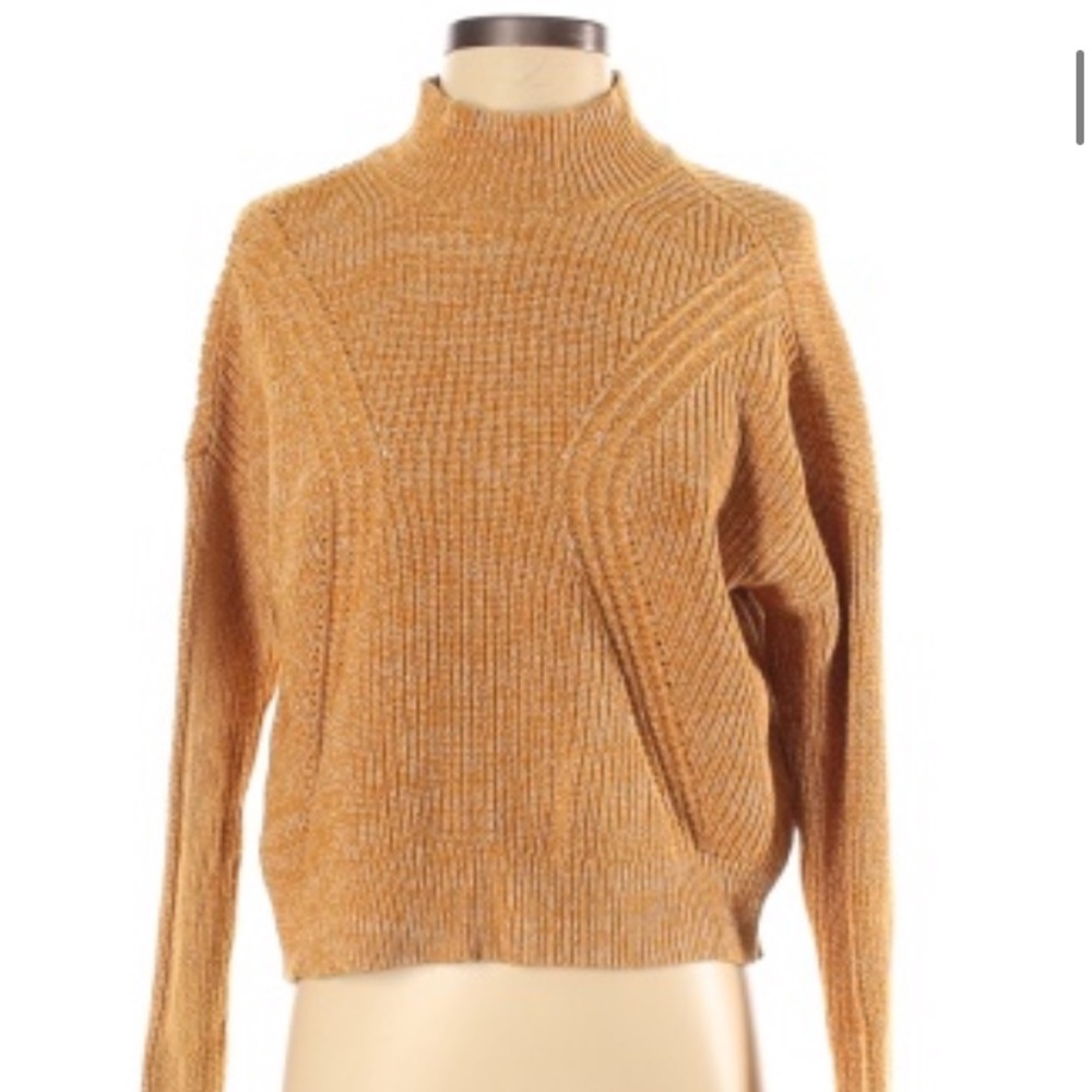 Kendall and Kylie Yellow Chunky Knit Sweater
